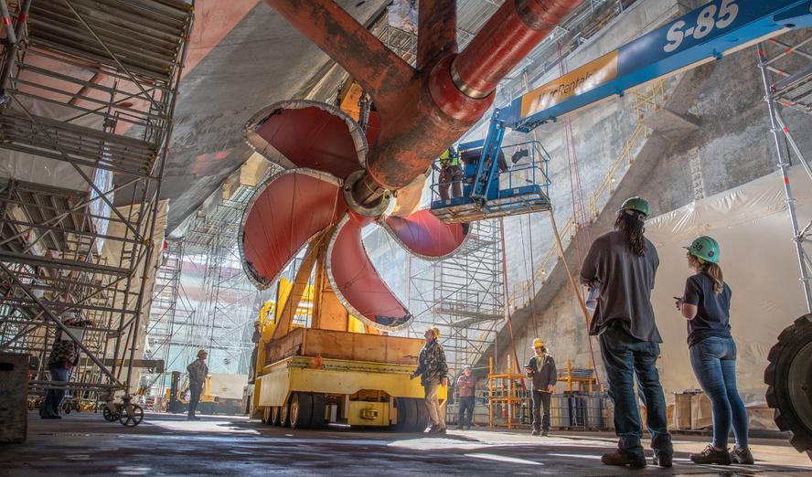Propeller repair work